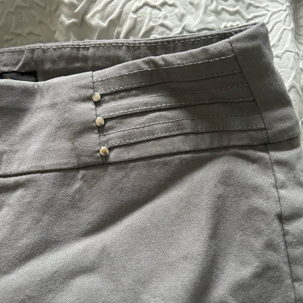 JM Collection Light Gray Pants - Picture 2 of 3